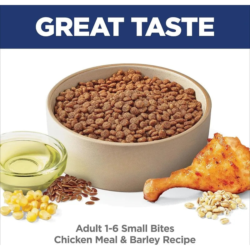 Adult 1-6- Premium Nutrition- Small Kibble-Dry Dog Food- Chicken & Barley, 35 lb Bag