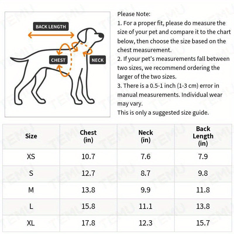 Pet Collared Button-Down T-Shirt- Thin and Breathable Vest Shirt