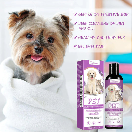 100ml Pet Shampoo For Dogs- Softening Soothes  Moisturize- Wash Lasting Fragrance Pet Shampoo puppies