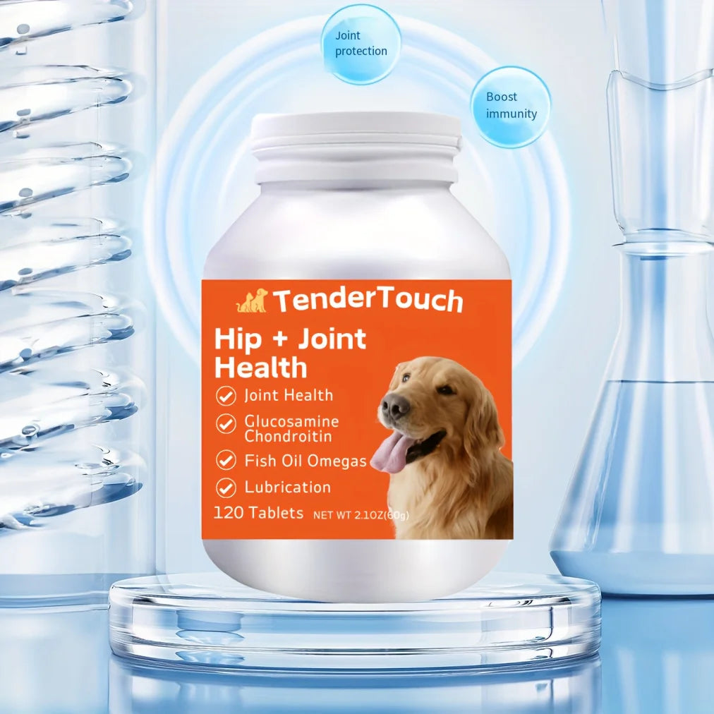 Dog Hip and Joint Supplement - Glucosamine for Dogs- Joint Supplement for Dogs with Glucosamine Chondroitin- Vitamin A-Pet Supplement