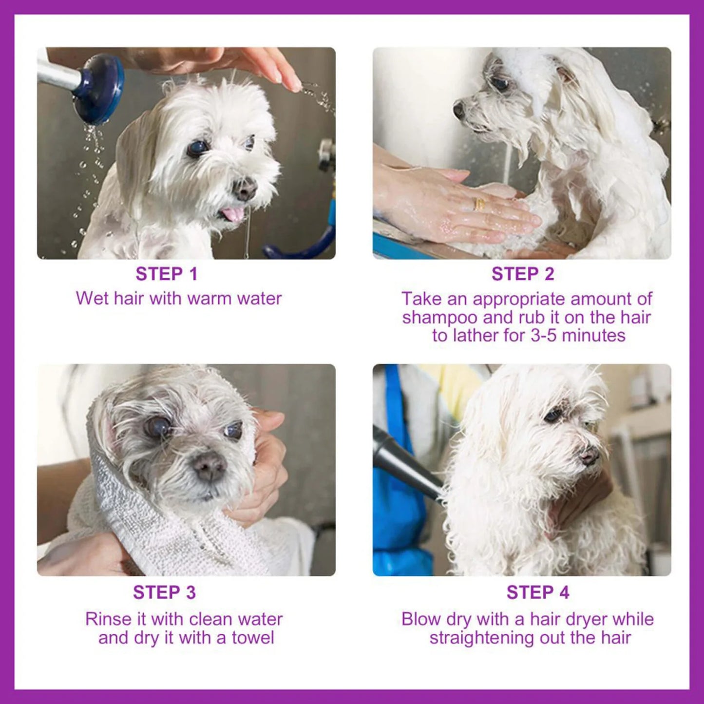 Yegbong Tear-Free Lavender 100ml Pet Shampoo/ Conditioner- Smooth Dog Hair- Softening- Relieve Itching -Ph Balance- good for pet's Dry Skin