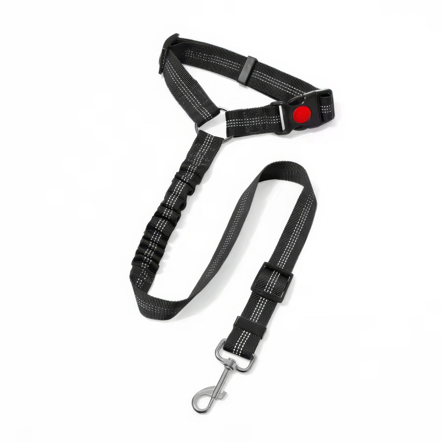 1 Black Pet Car Safety Belt- Adjustable Car Strap- Durable/Easy To Use- Suitable for SUVs, Cars, Trucks- Collars/Leashes