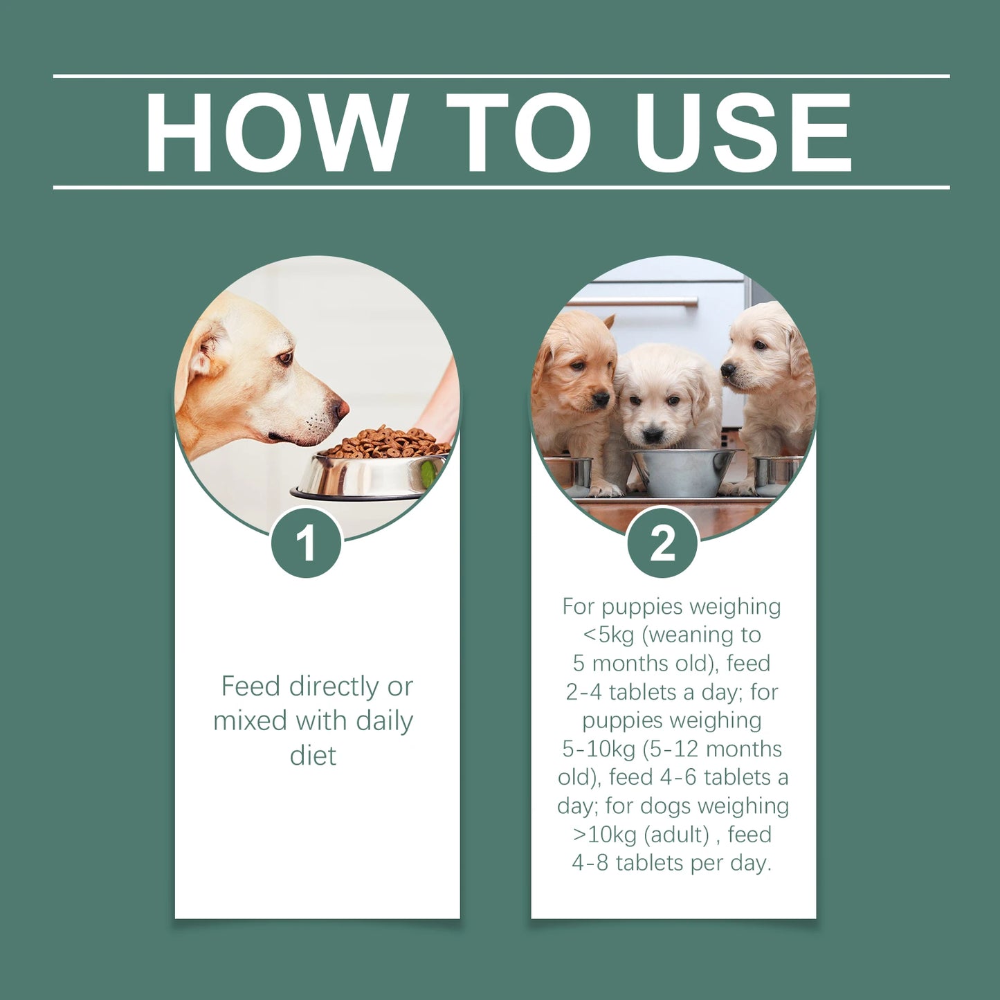 80pcs Dog Eye Tear Stain Cleaner- Tablets- Eye-wax Remover- Gently Cleans- Brighten Eye- Moisturizing Dry Eye Supplement-Pet Supplements