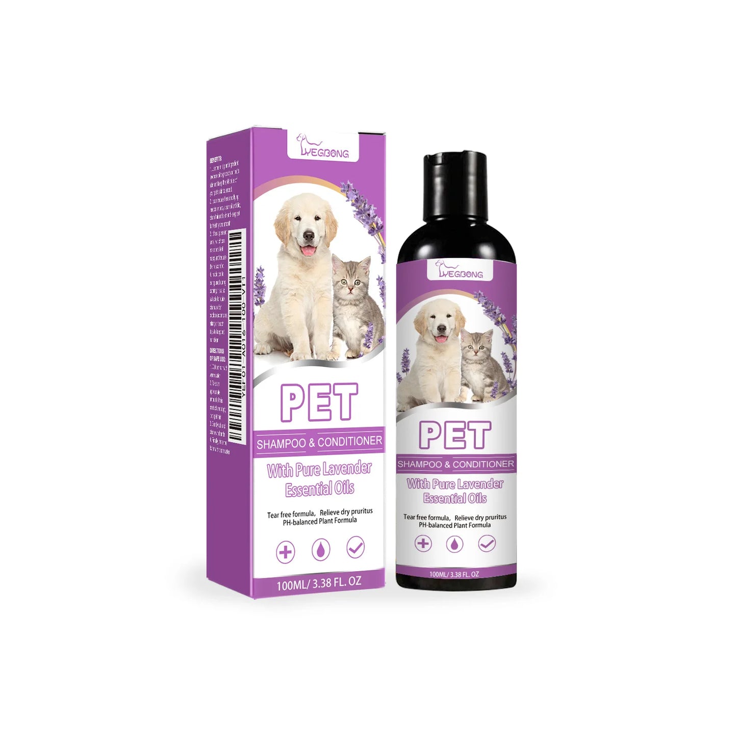 100ml Pet Shampoo For Dogs- Softening Soothes  Moisturize- Wash Lasting Fragrance Pet Shampoo puppies