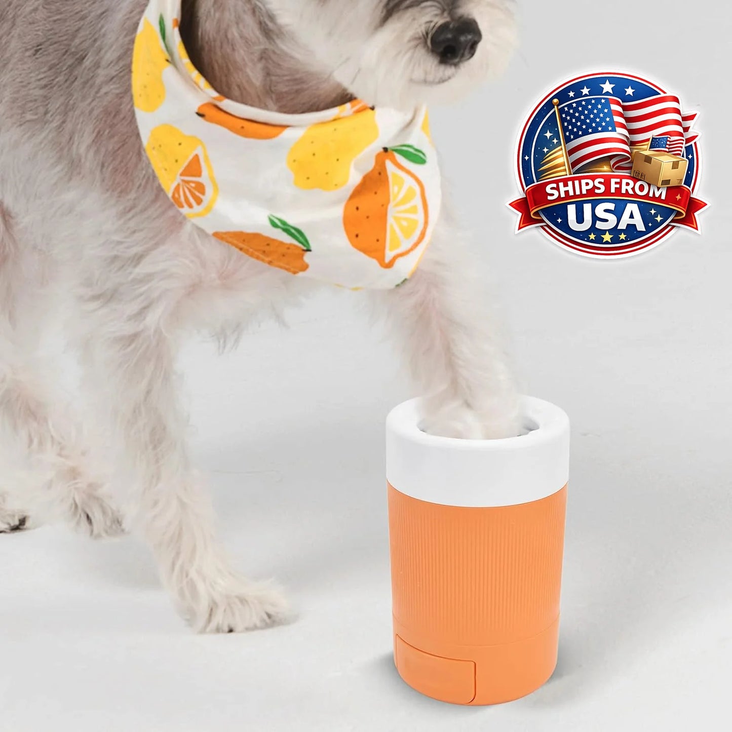 Pet Paw Washing Cup- Easy Clean Tool-Portable Dog Paw Cleaner with Soft Silicone Brush- Pet Groomingl