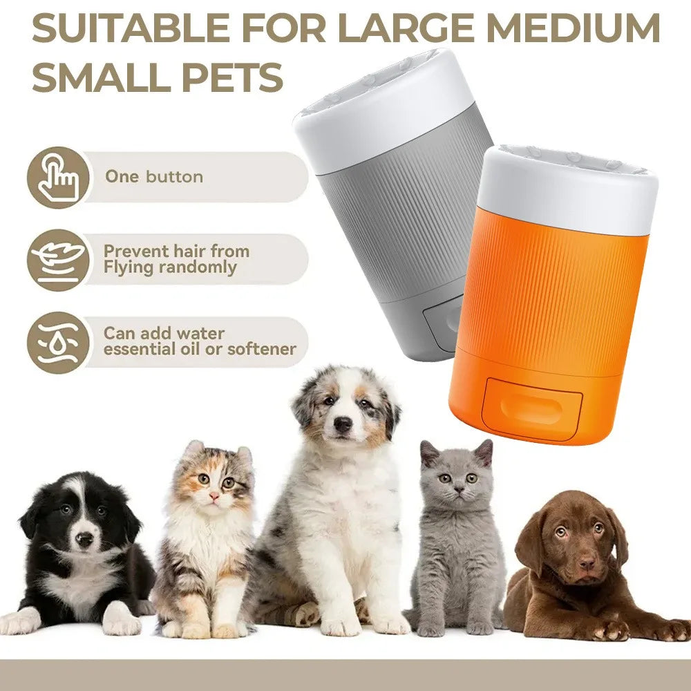 Pet Paw Washing Cup- Easy Clean Tool-Portable Dog Paw Cleaner with Soft Silicone Brush- Pet Groomingl