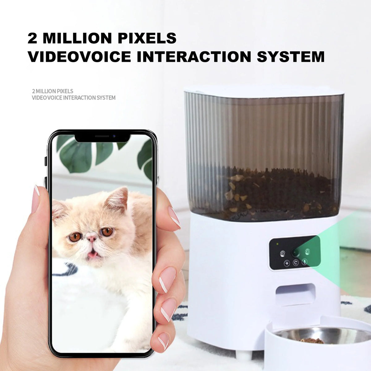 /Automatic Pet Feeder- App Controlled Food Dispenser- Smart Feeder w/Timer-Pet Bowls/Feeding