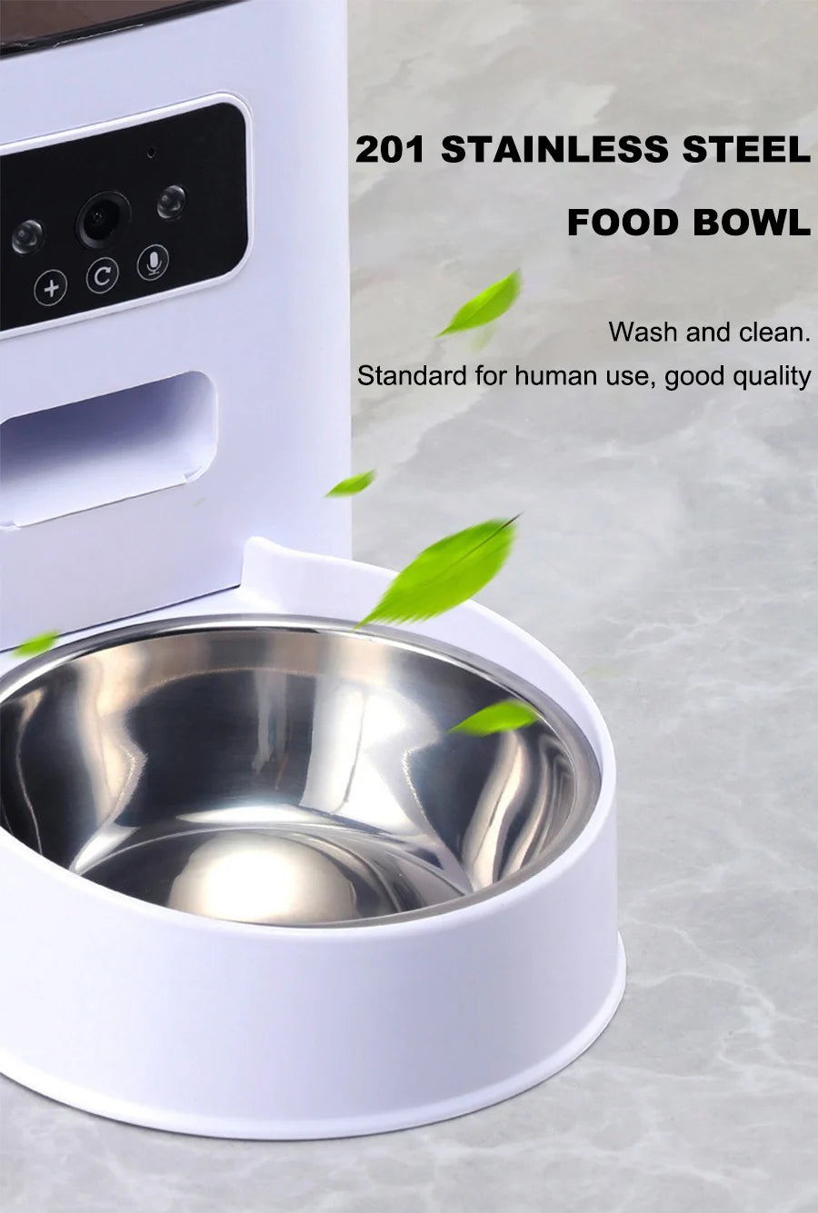 /Automatic Pet Feeder- App Controlled Food Dispenser- Smart Feeder w/Timer-Pet Bowls/Feeding