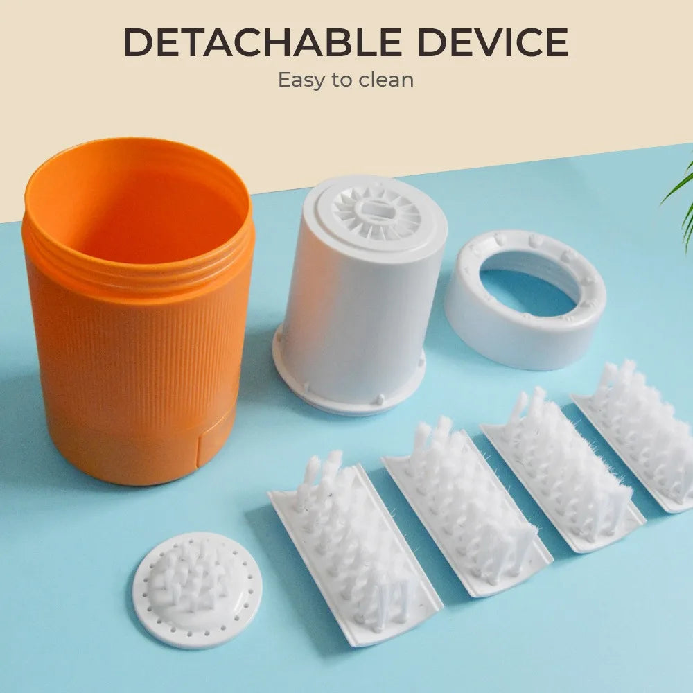 Pet Paw Washing Cup- Easy Clean Tool-Portable Dog Paw Cleaner with Soft Silicone Brush- Pet Groomingl
