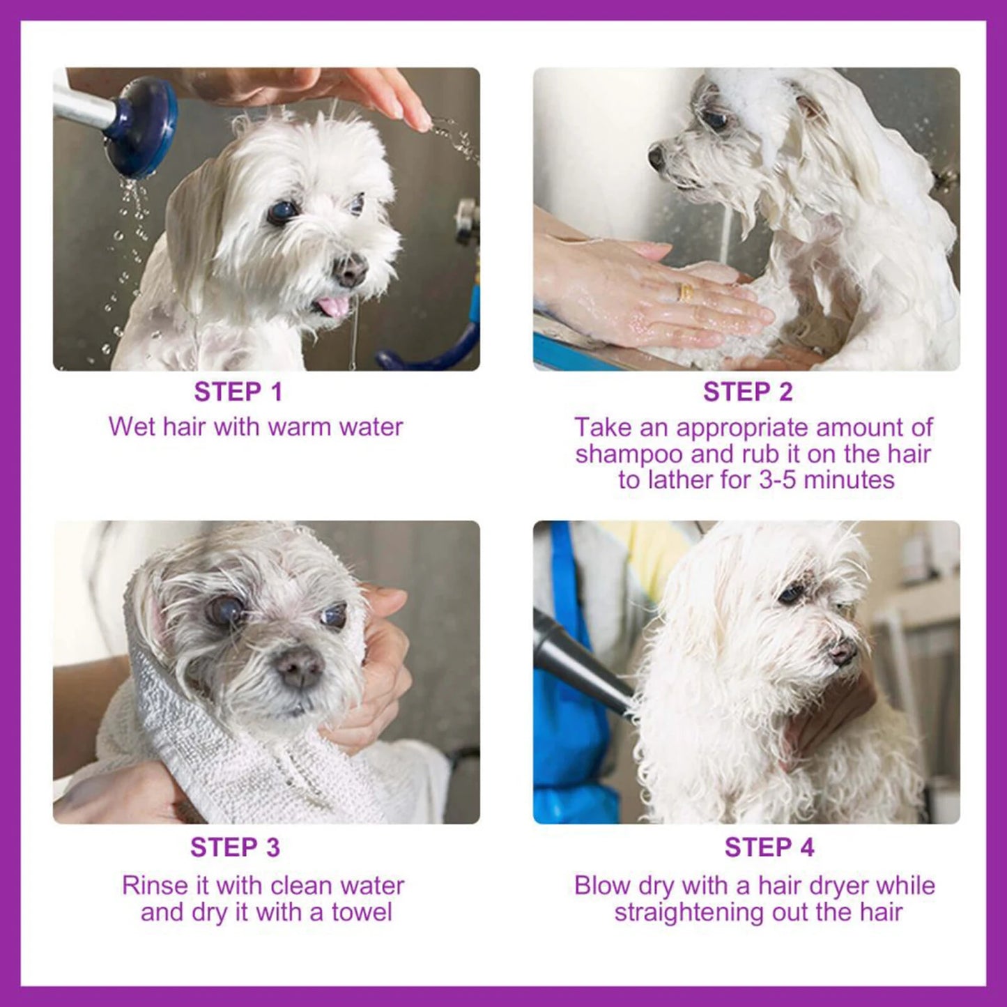 100ml Pet Shampoo For Dogs- Softening Soothes  Moisturize- Wash Lasting Fragrance Pet Shampoo puppies