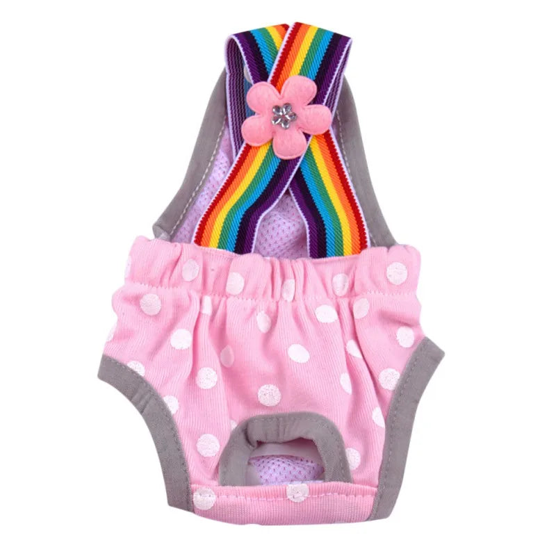 Dog Shorts Diaper Sanitary Physiological Pants- Washable- Female Short Panties For Pet Menstruation Underwear Briefs