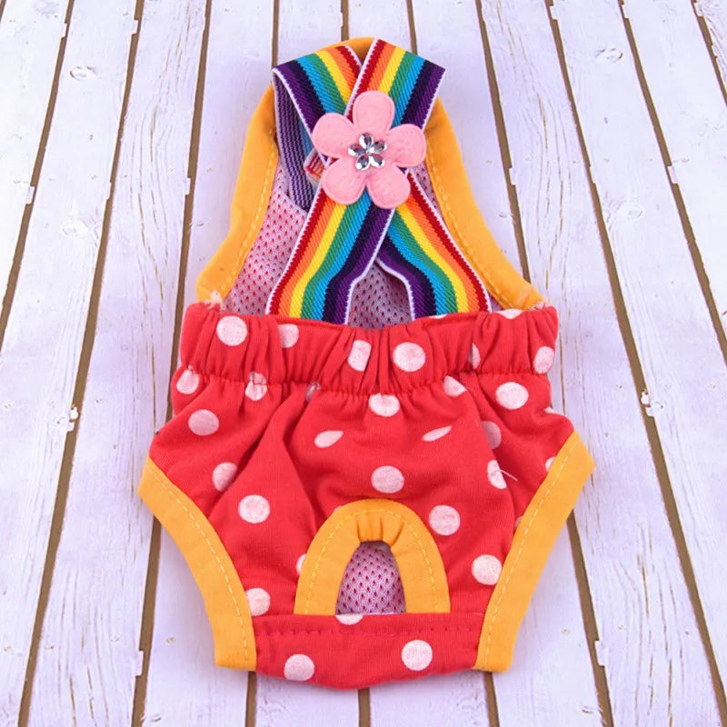 Dog Shorts Diaper Sanitary Physiological Pants- Washable- Female Short Panties For Pet Menstruation Underwear Briefs