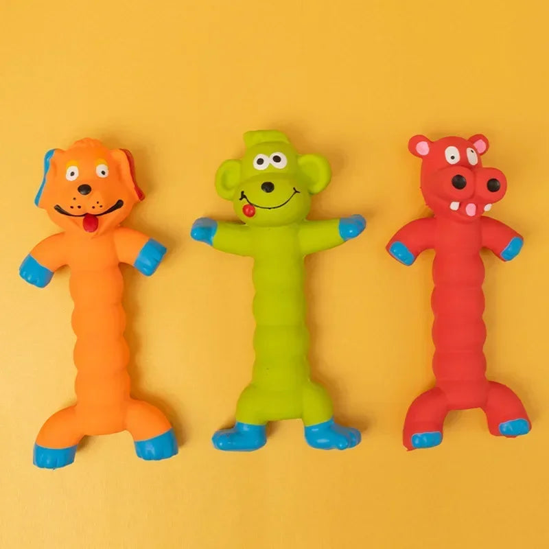 Cute Animal Shape Rubber Squeaky Sound Toy - Creative Puppy Pet Play Chew Toys