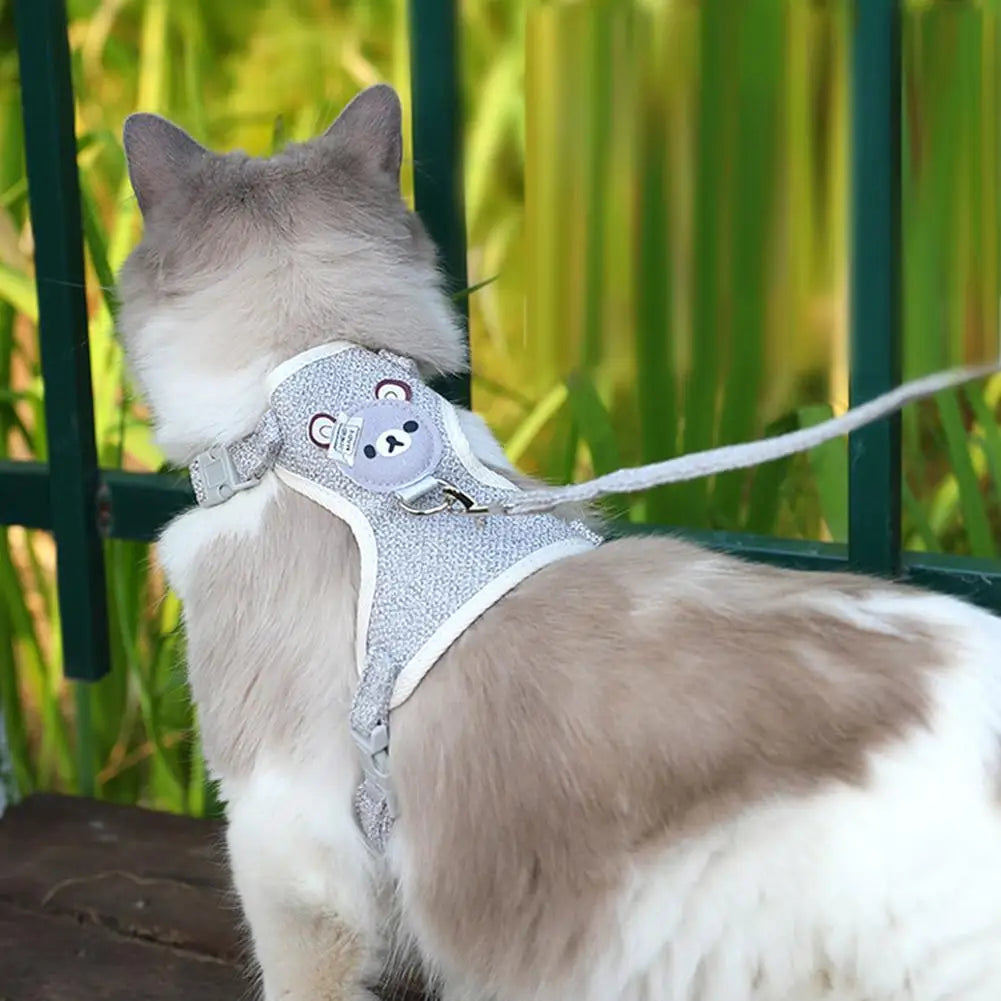 Lovely Small Dog Vest Chest Strap Harness Leash- Collar/Leashes