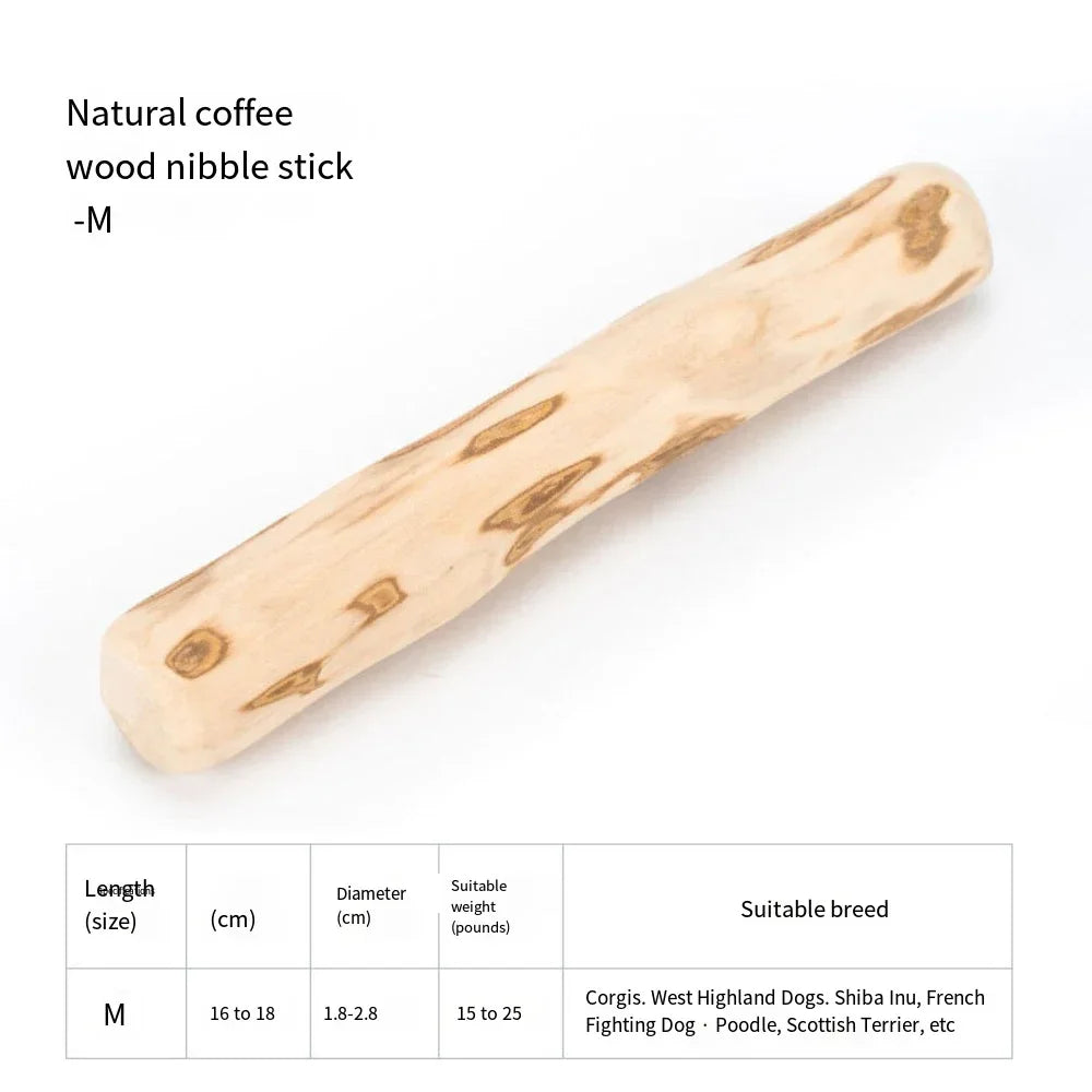 Coffee  Wooden Dog Chew Toy- Wooden Chew Stick-Teething Relief-Dog Toys