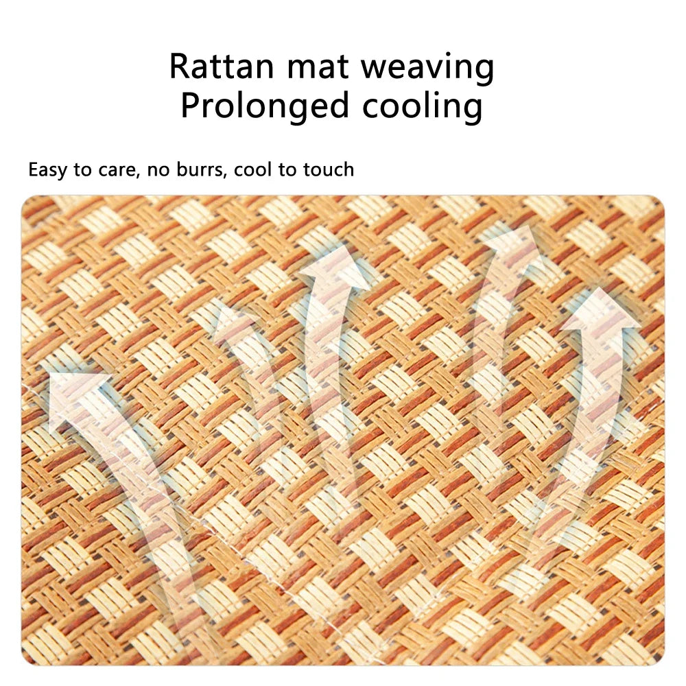 Pet Summer Mat Dog- Cooling- Breathable Pad- Moisture proof Rattan Wear Mat