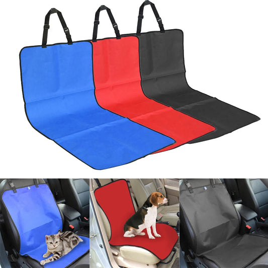 Foldable Car Pet Seat Pad Waterproof Dirt Resistant Solid Color Cars Rear Seats Cushions Pet Cat Dog Carrier Mat Seat Cover