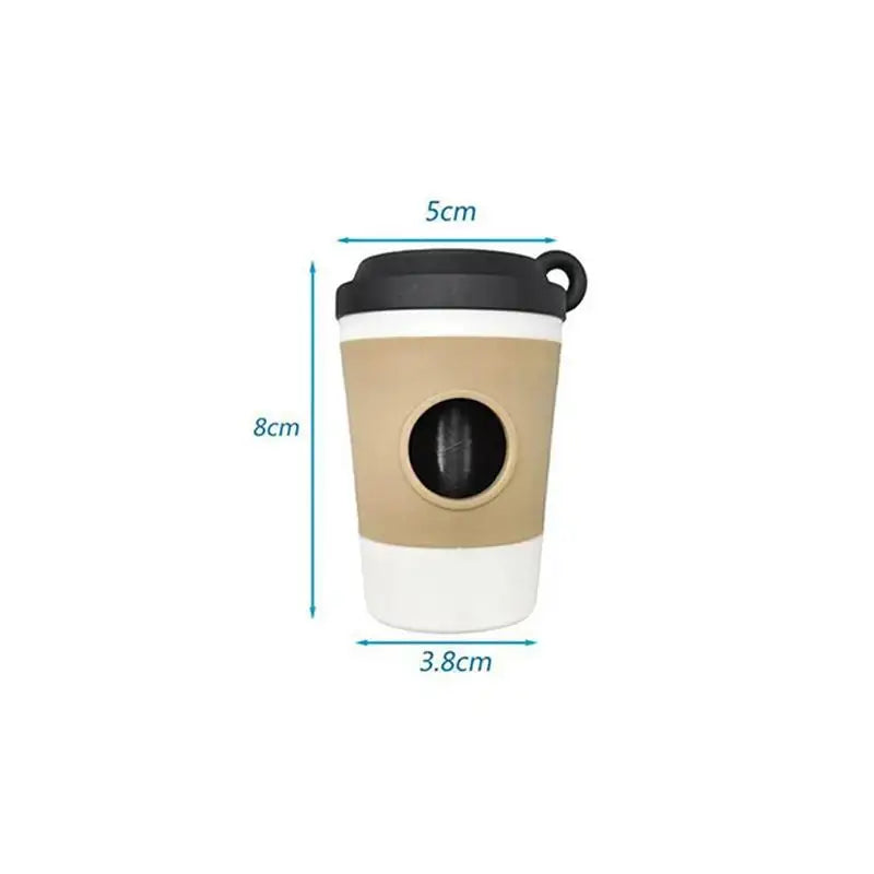 Coffee Cup Poop Dispenser-Portable Poop Trash Can- Dog Garbage Storage -Pet Grooming