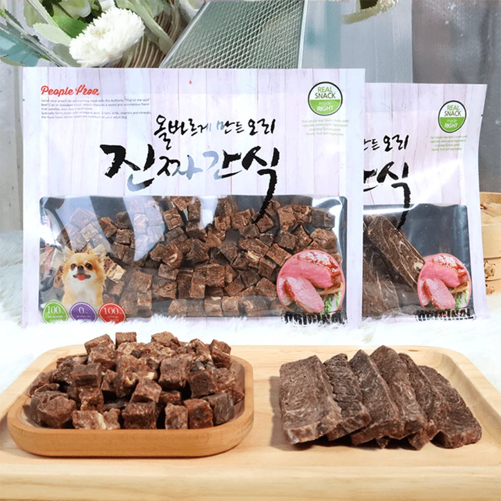 10.58oz/300g Snowflake Beef/Chicken Cubes/Slices, Chicken Salmon/Pumpkin Slices, All Natural Ingredients, Natural Dog Treats-Pet Bowls/Feeding