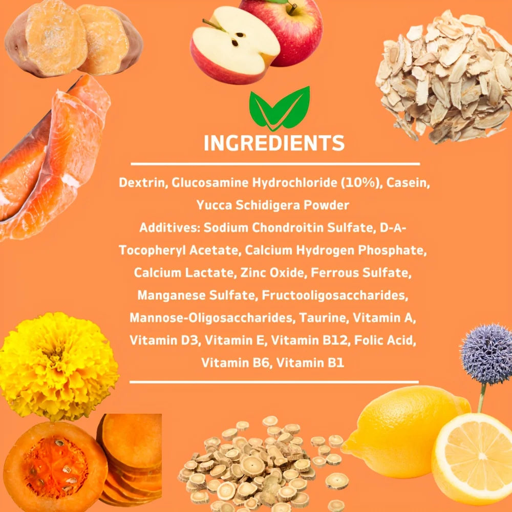 Dog Hip and Joint Supplement - Glucosamine for Dogs- Joint Supplement for Dogs with Glucosamine Chondroitin- Vitamin A-Pet Supplement