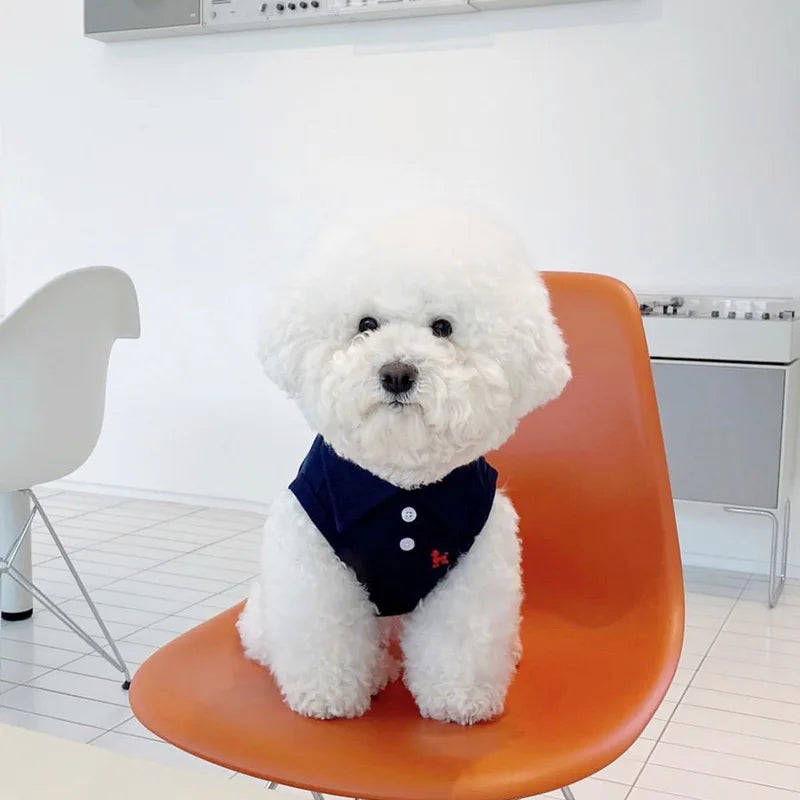 New Summer Dog Polo Shirt- Cool Clothes- Soft- Breathable- Sizes XS to 2XL-Costumes/Apparel