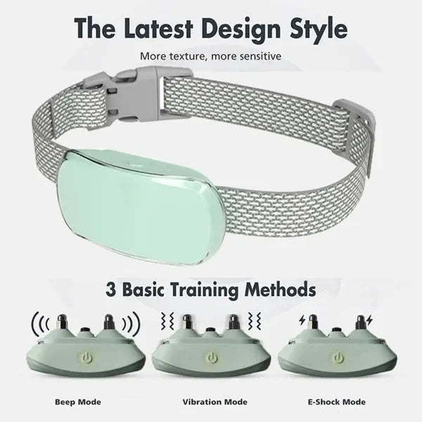USB Adjustable Training Device Bark Collar- 3 Training Modes-Suitable for Dogs from 8 to 150 pounds-Training