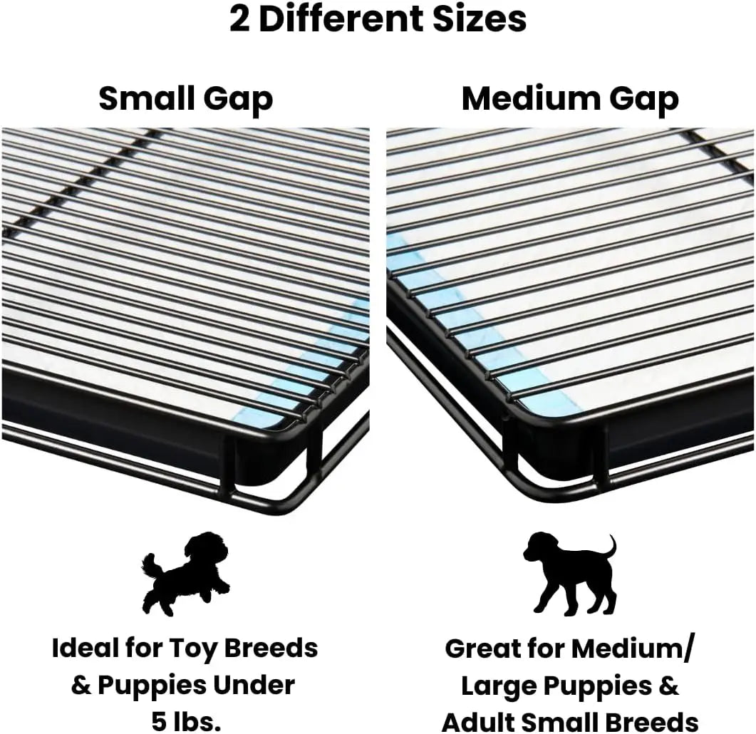 Puppy Potty Tray – 22x22 Shred-Proof Heavy-Duty Training Tray for Puppies & Small Dogs-Easy-Clean- Indoor Dog Pee Pad Holder