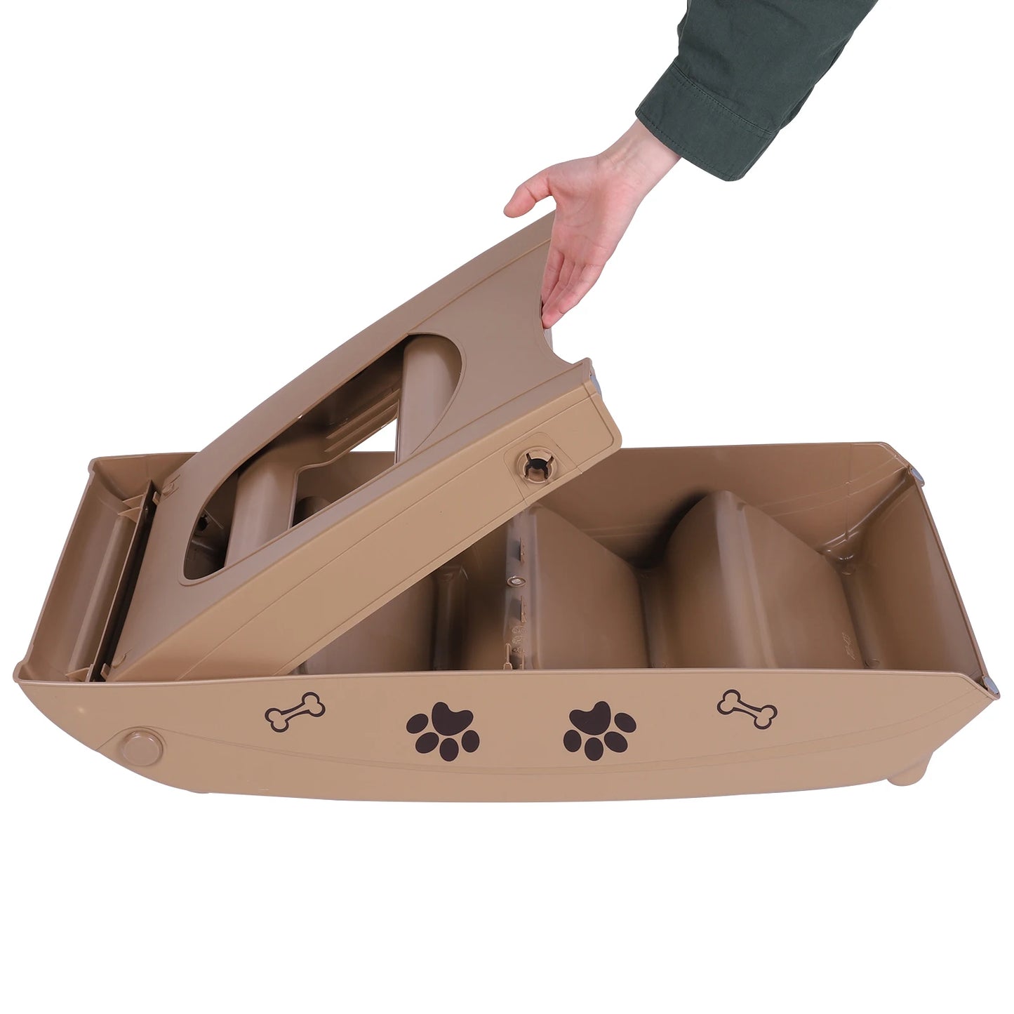 4-Step Pet Dog Stairs- Foldable Dog Steps- Non-Slip Dog Stairs Ramp -Sofa Ladder Pet Furniture for Small Pet Dogs