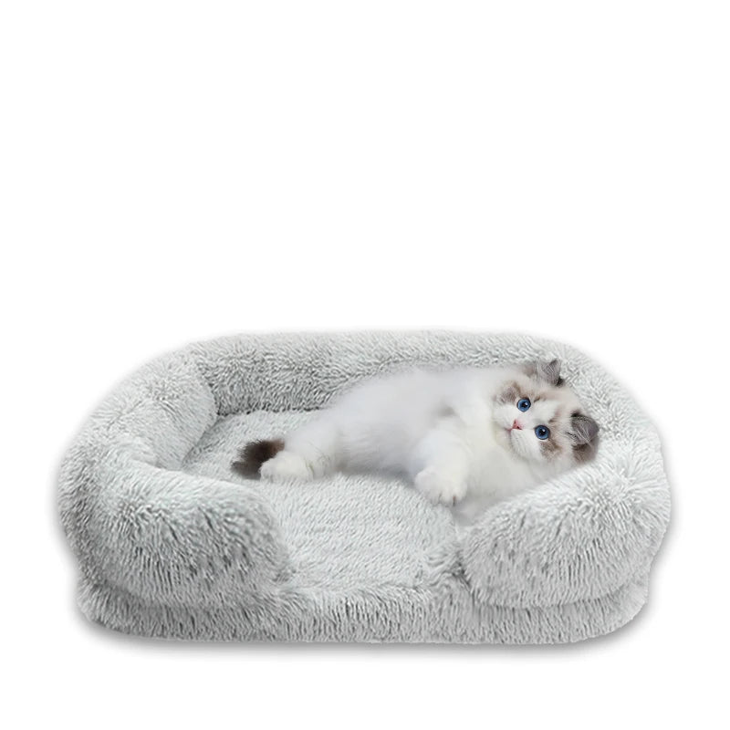 Thickened orthopedic dog bed for S M L XL dogs - egg sponge- easy to remove and wash plush cover- durable-Bed & Blankets