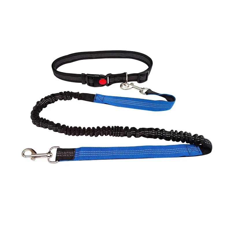 Hand Free Dog Leash for Pet Walking Running Jogging- Adjustable Dog leash- Waist Belt -Chest Strap Traction Rope