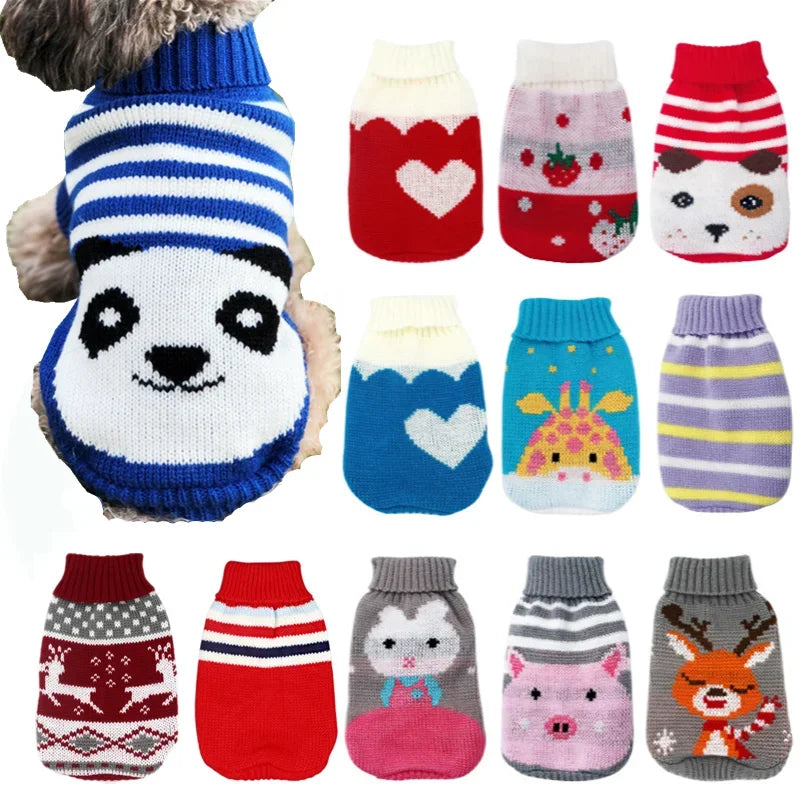 Adorable Warm Fun Dog Sweaters for Small Dogs- Costumes/Apparel