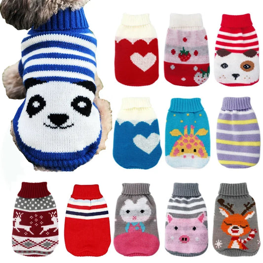 Adorable Warm Fun Dog Sweaters for Small Dogs- Costumes/Apparel