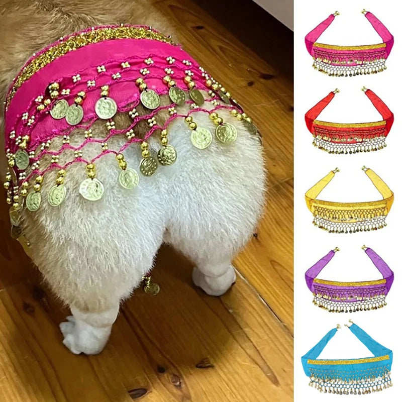 Corgi Belly Dance Hip Towel- Decorative Belt- Dog Skirt-Costumes/Apparel