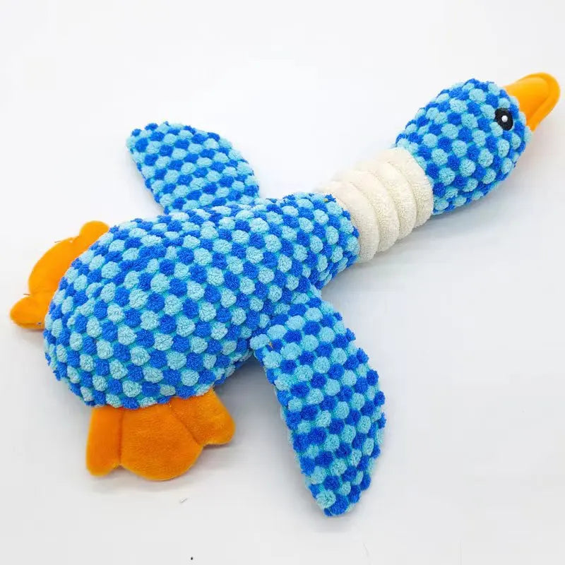Duck Dog Toys for Aggressive Chewers-Squeak Toy-Dogs Interactive Plush Duck-Dog Toys