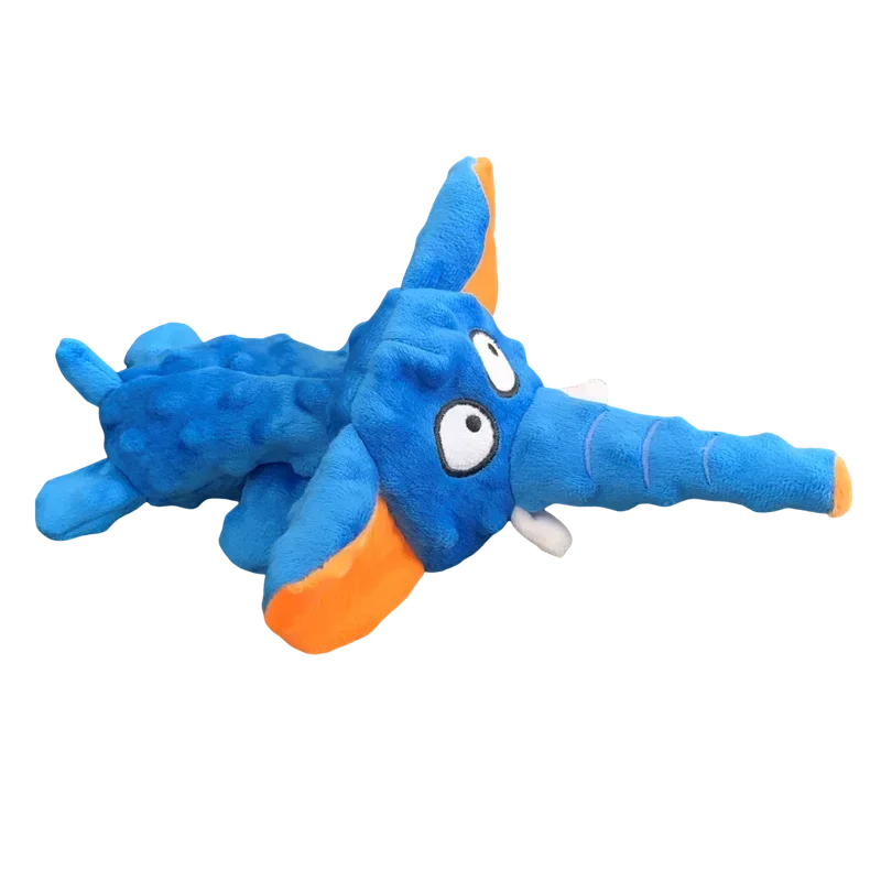 Plush Squeak Toy- Elephant Shell-Durable -Dog Chew- Interactive-Dog Toys