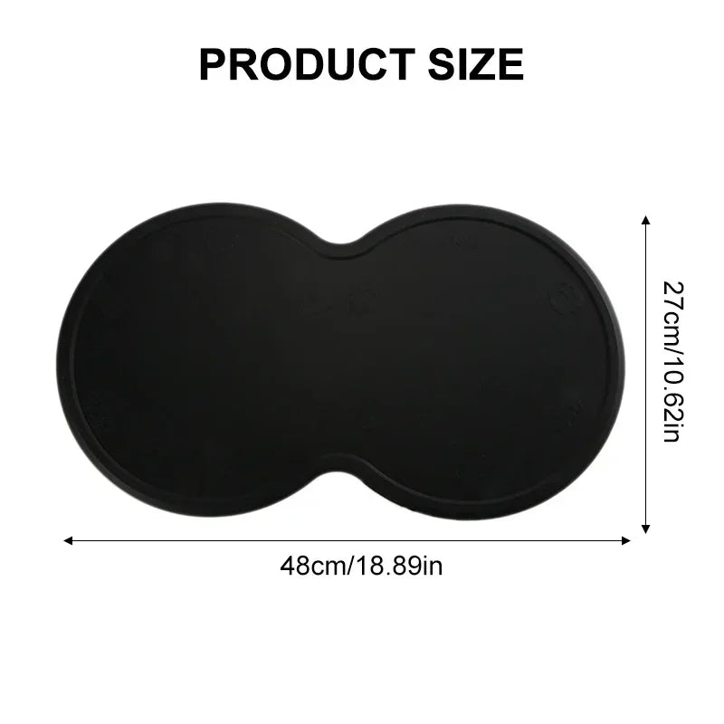 48*27cm Pet Dog Puppy Feeding Mat Pad Cute Cloud Shape Silicone Dish Bowl