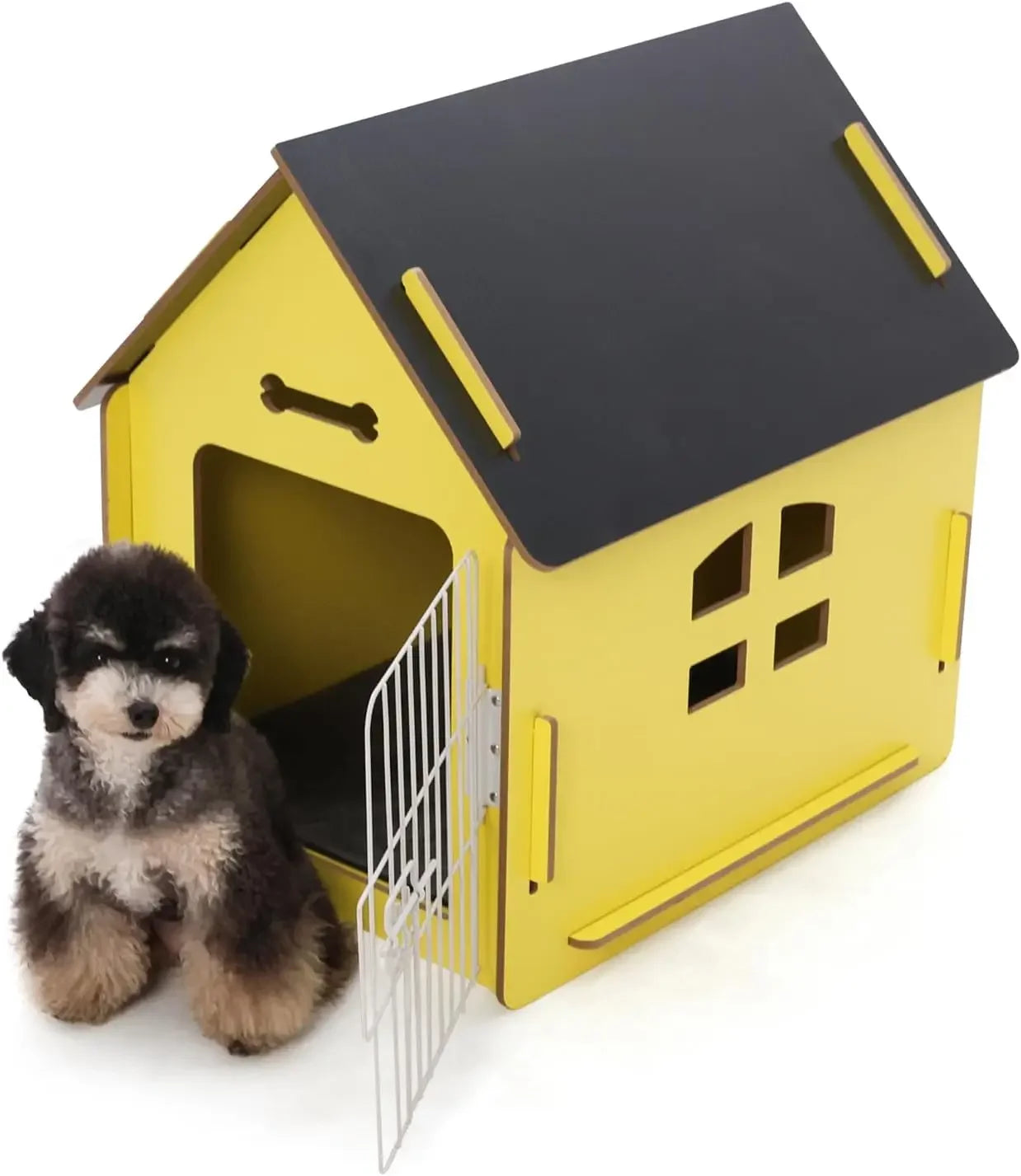 Cute Dog House- Indoor for Small Dogs-Cozy Wooden Design- Small Indoor Bed House