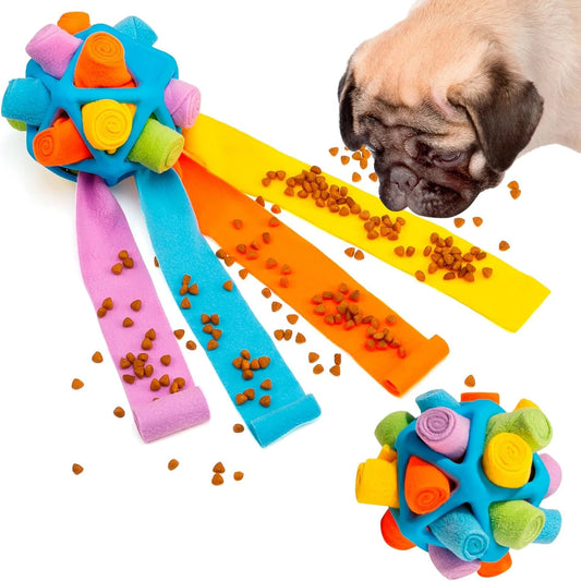Colorful Vibrant and Long-lasting Dog Toy Ball - Perfect Chew for Small to Medium Breeds Resilient Interactive T
