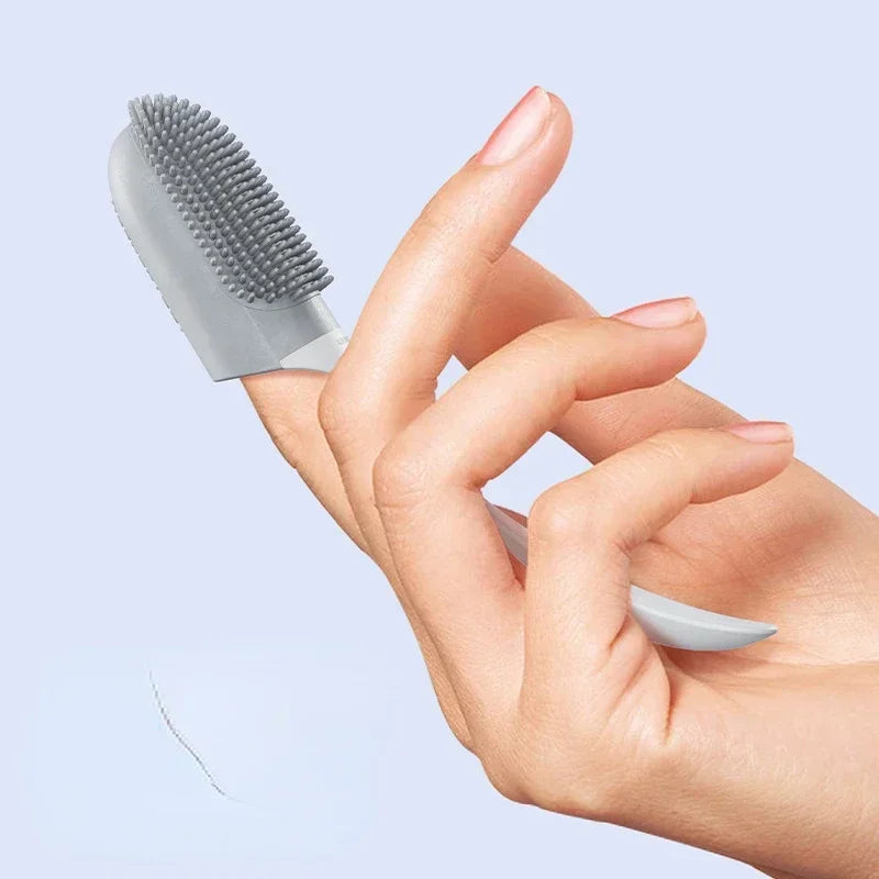 Pet Silicone Tooth Cleaning Care Finger Wrap Cat Dog Oral Cleaning Toothbrush Tool