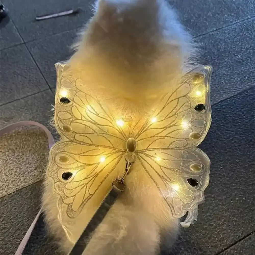 Dog Wings- Glowing Butterfly- Cute Accessories Dog Clothes for Small Medium dogs