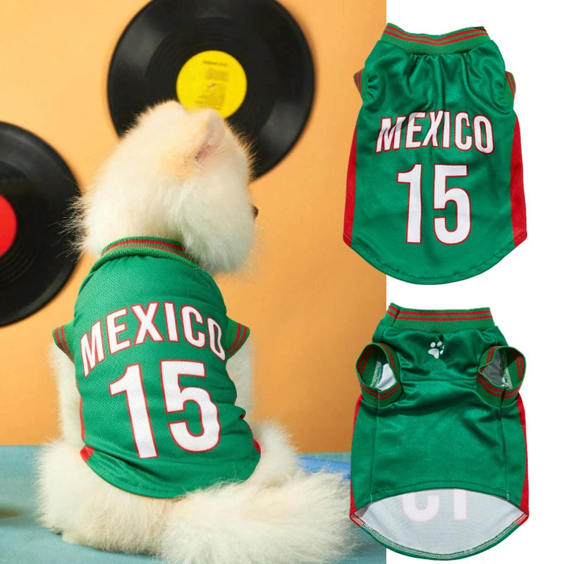 Soccer Jersey- Mexico-Mesh Breathable-Sizes XS to XXL- Costumes/Apparel