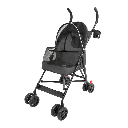 Pet Travel Stroller 22 x18 x 38 inch- Pet Stroller Made of Oxford Cloth- Spray Molding Foldable- Small Dog -Pet Strollers