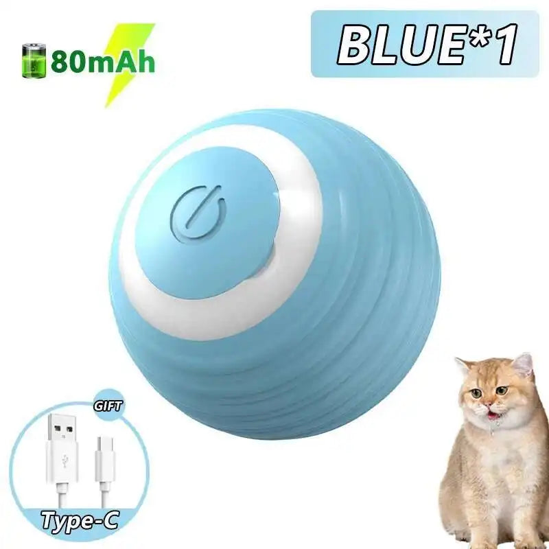 Smart Dog Ball Toy- Electronic Interactive Toy-USB Automatic Bouncing Rolling Toy Ball With RGB Lights-Dog Toys