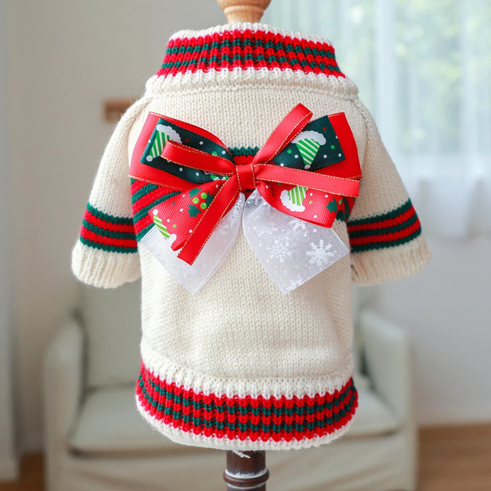 Knitted  Dog Sweater- Autumn Winter Warm Costumes Apparel