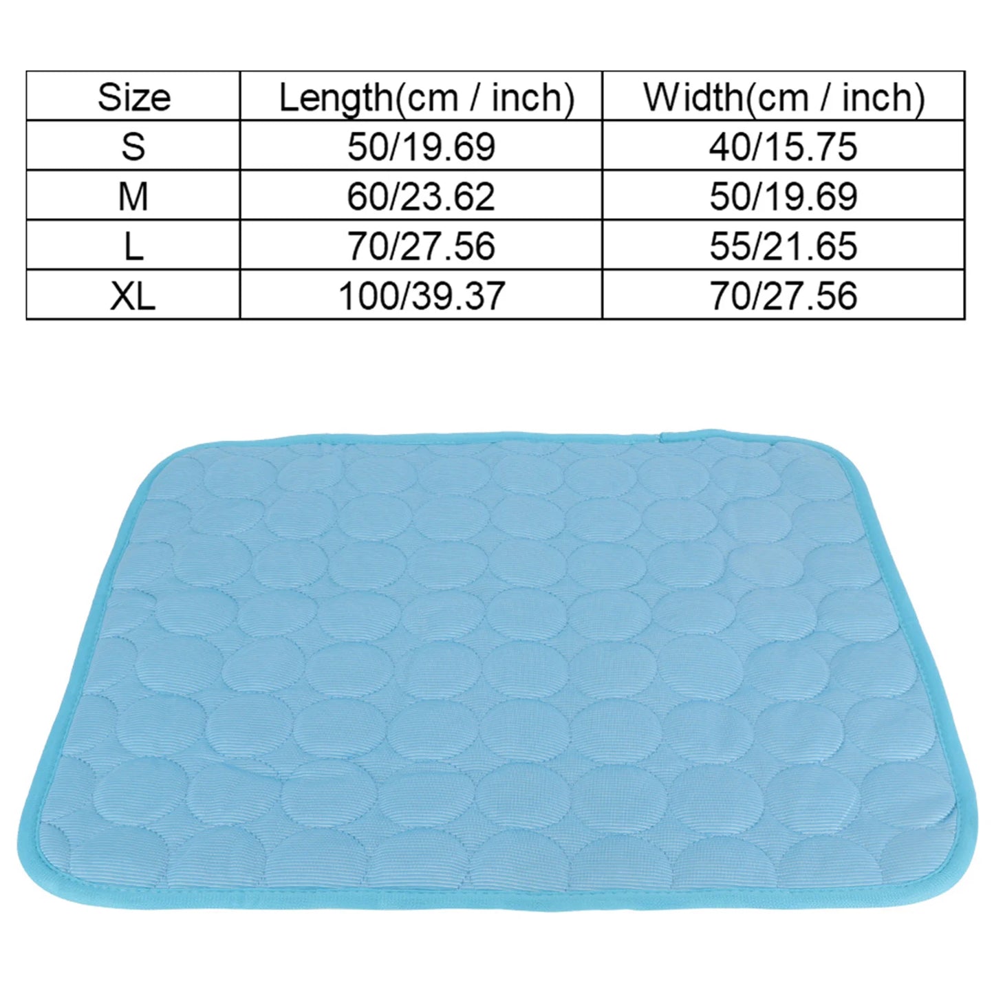 Cooling Mat for Dogs- Pet Self Cooling Pillow - Hot Weather Bed Cooling Mat