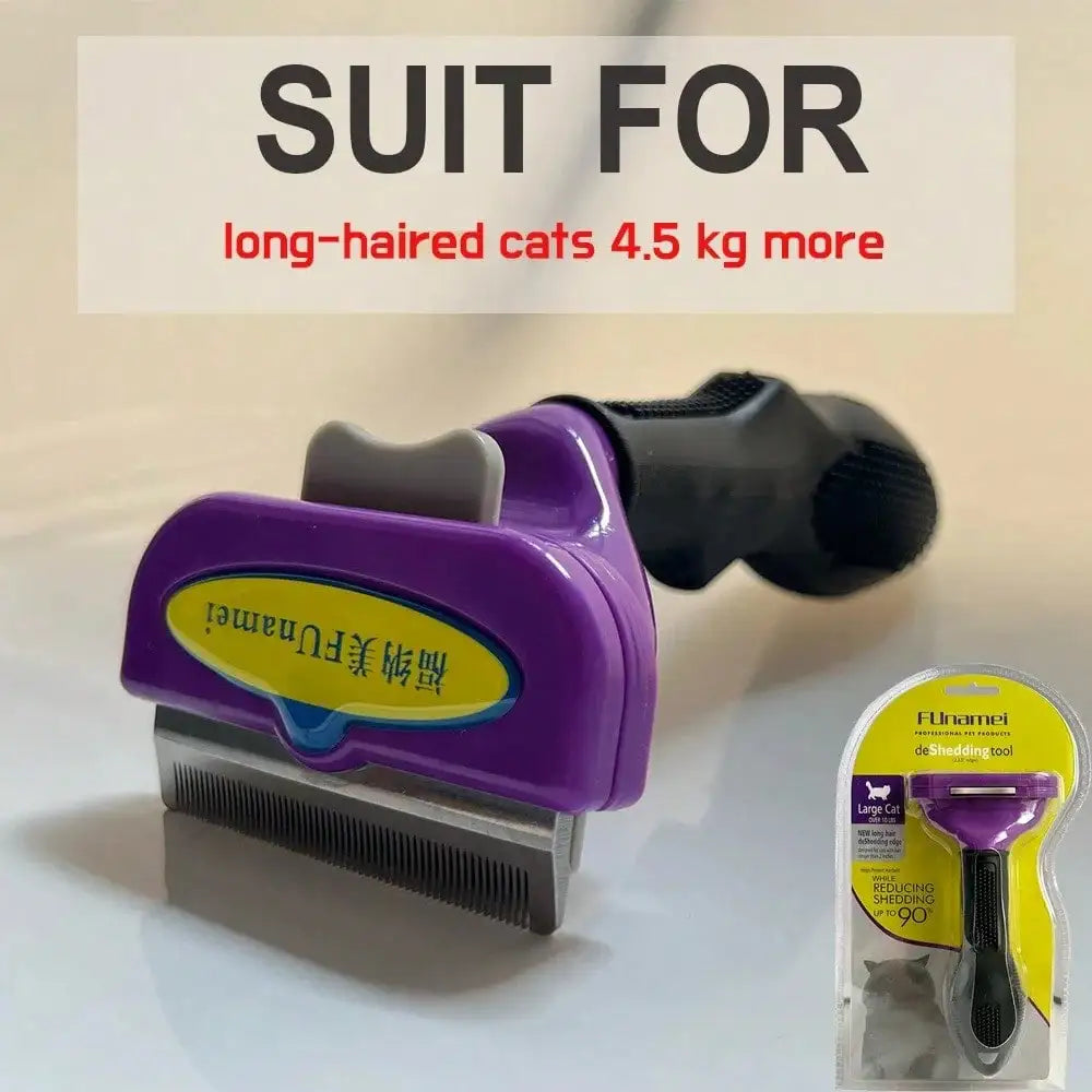 Professional Pet Shedding Brush-Hair Removal Brush- Massage Comb-For Short/Long hair Dogs-Pet Grooming
