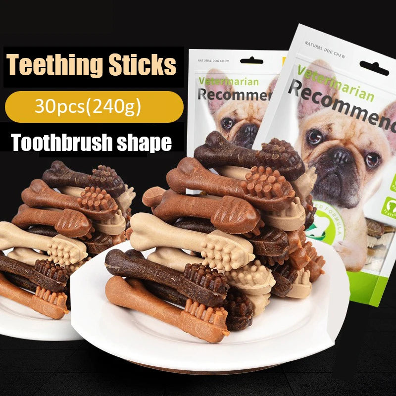 New Dog Bruxism Stick Toothbrush- Bone Shape -Fresh Natural Nutrition- Healthy -Adult Dogs Puppy Training Rewards-Snacks