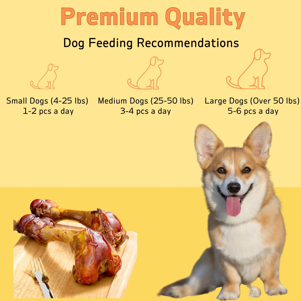 Large Cow Bone-5.29-6.70oz/(150-190g)  6.30in/16cm-All Natural Ingredients-Healthy-Easily Digestible-Pet Bowl/Feeding