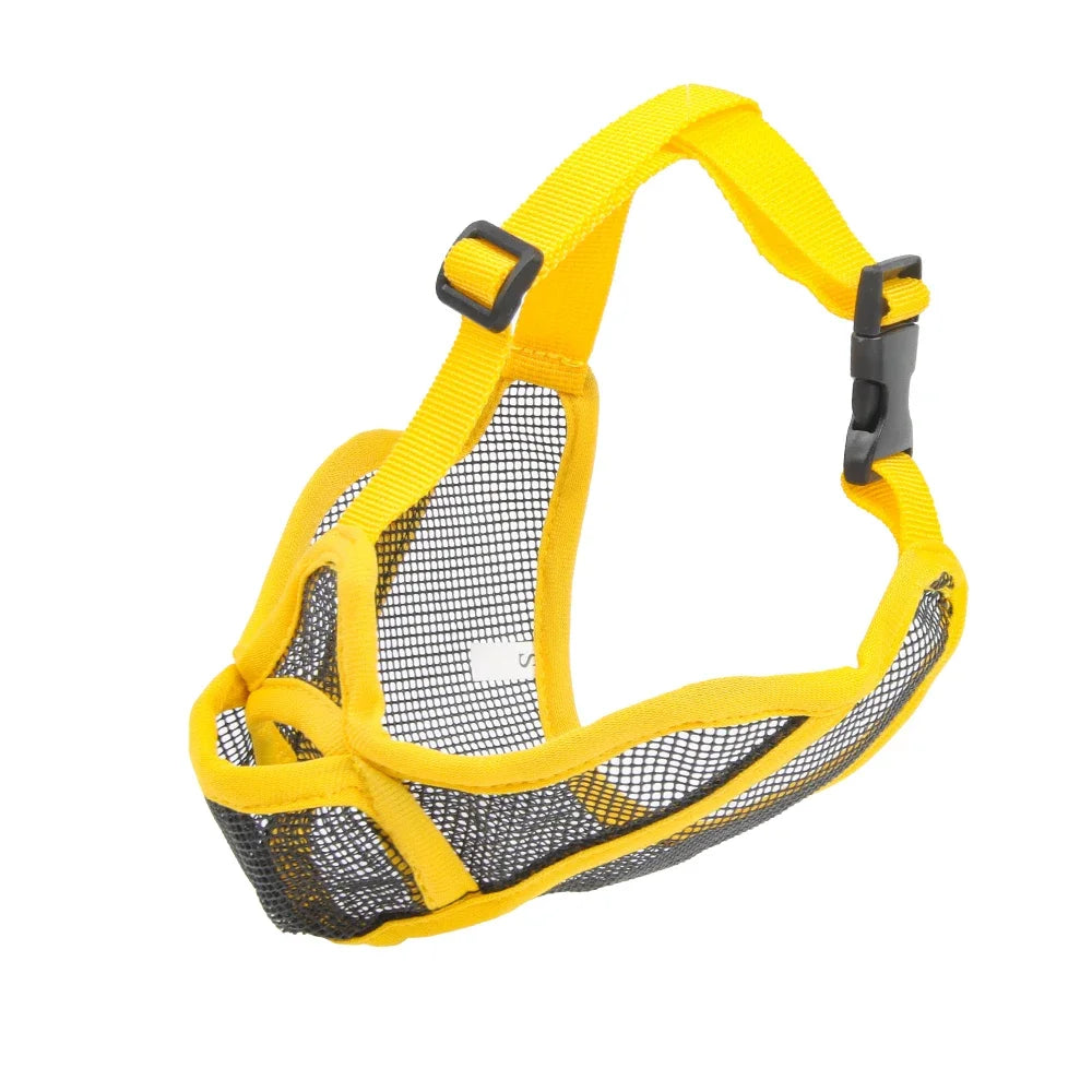 Short-Snouted Soft Dogs Muzzle-Preventing Barking- Breathable-Sizes XXS-L-Pet Accessories
