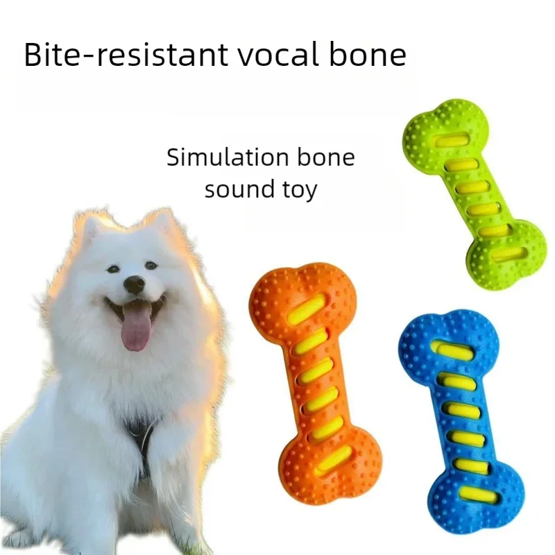 Dog Chew Toy- Teeth Cleaning Molar Stick- Rubber Bone- Toy  Interactive Stick Dog Chewing Bite Toys-Dog Toys